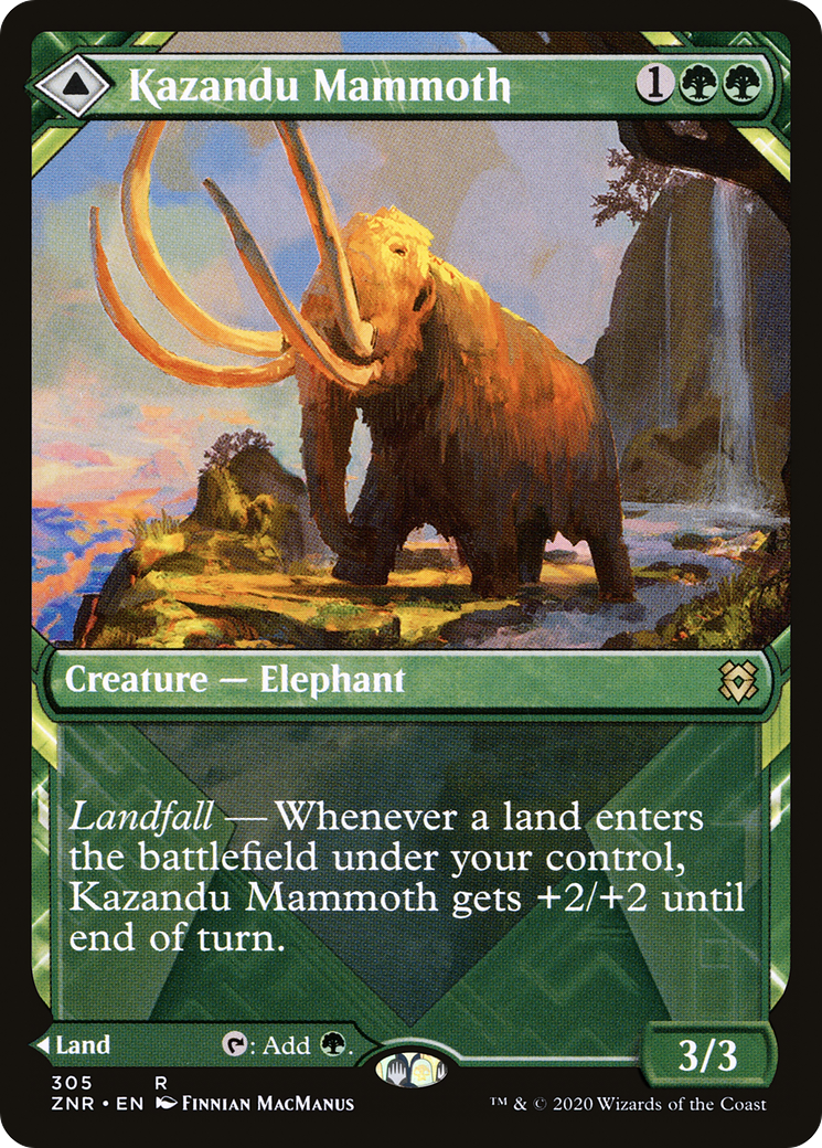 Kazandu Mammoth (Showcase) (ZNR-305) [Zendikar Rising]