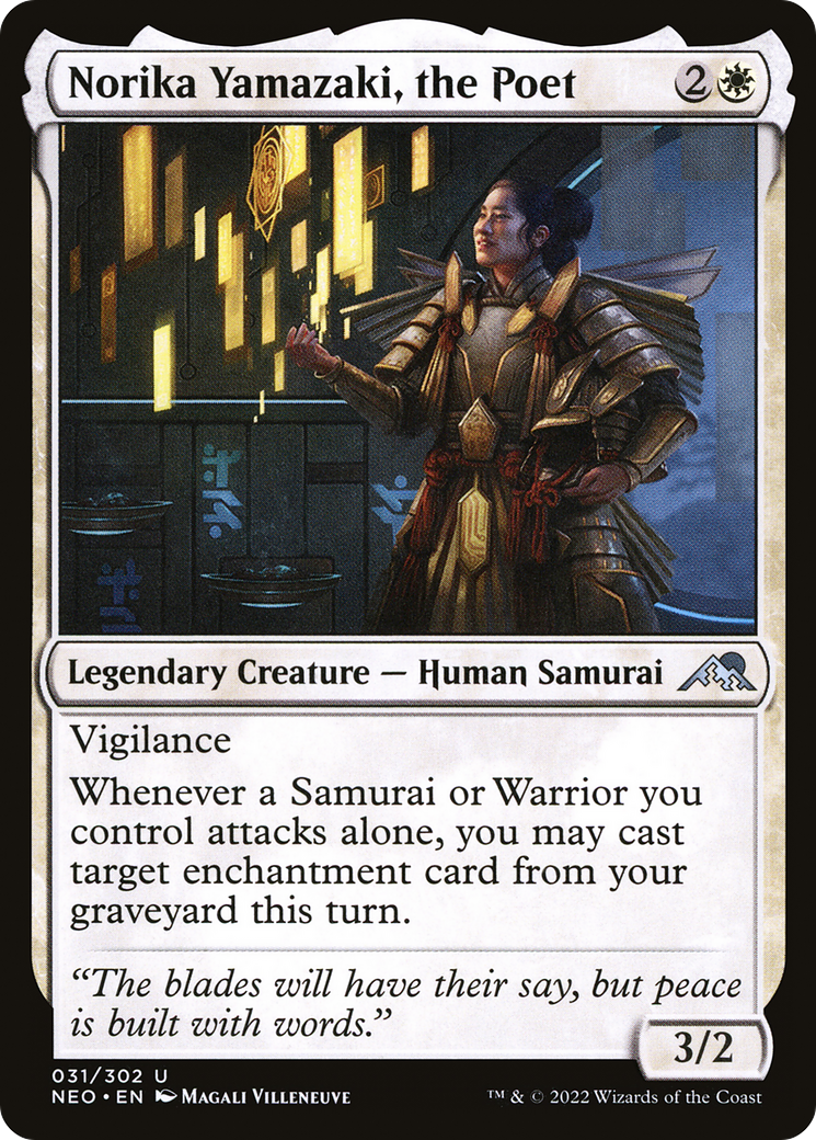 Norika Yamazaki, the Poet (NEO-031) [Kamigawa: Neon Dynasty]