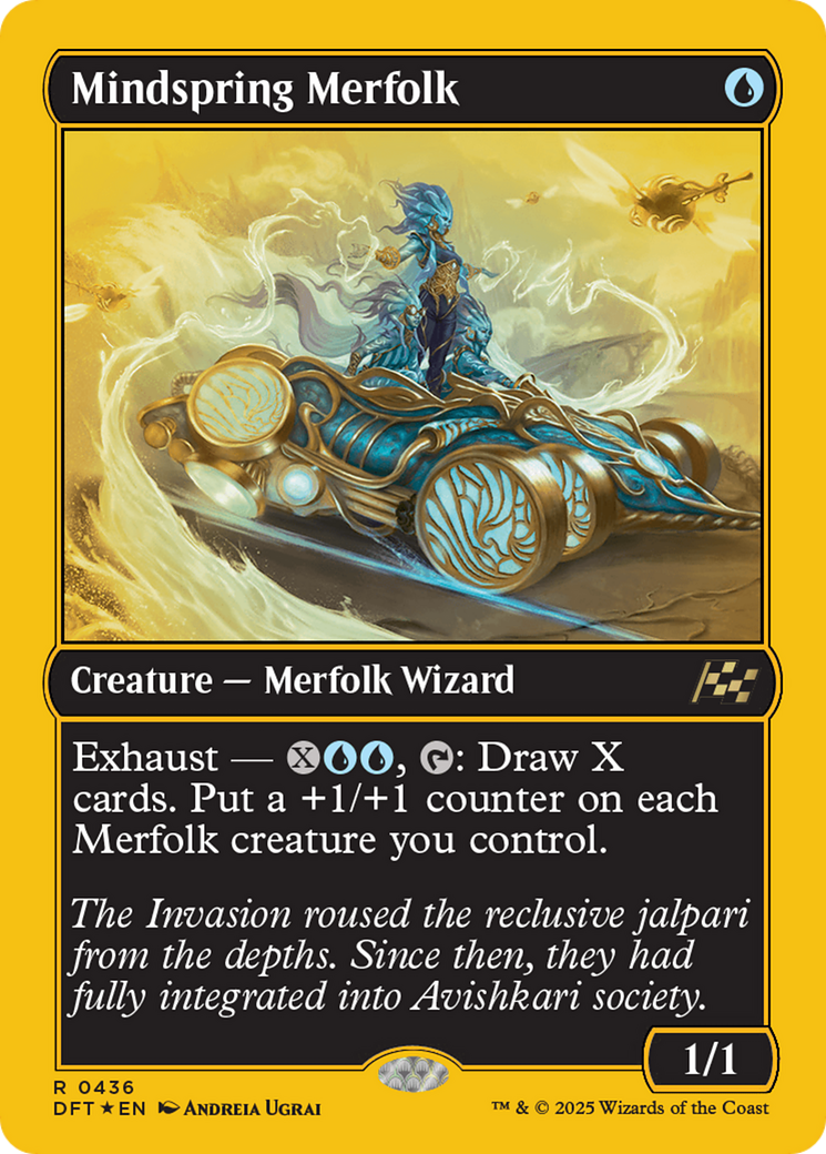 Mindspring Merfolk (DFT-436) [Aetherdrift] Foil