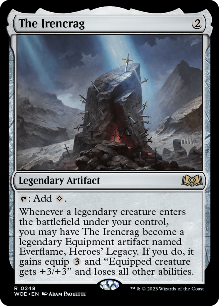 The Irencrag (PPWOE-248P) [Wilds of Eldraine Promos] Foil