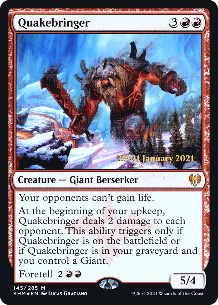 Quakebringer (PRE-145S) [Kaldheim Promos] Foil