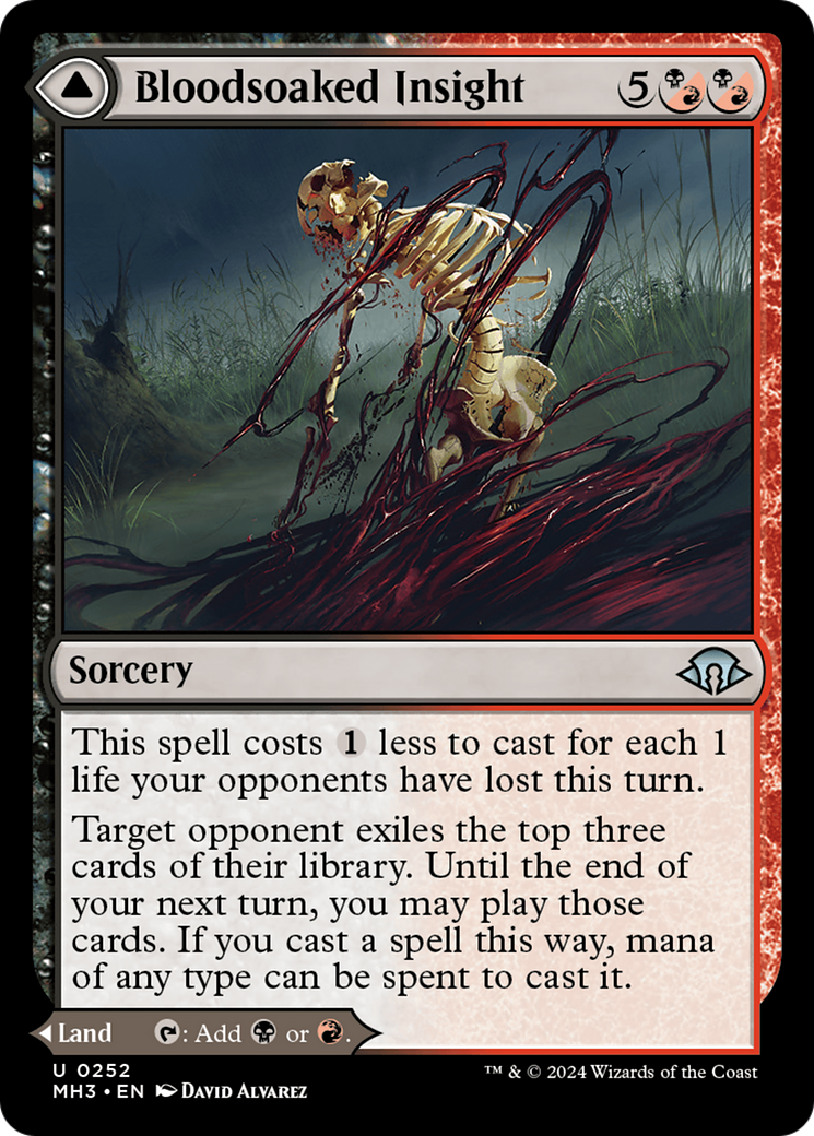 Bloodsoaked Insight // Sanguine Morass (MH3-252) [Modern Horizons 3]
