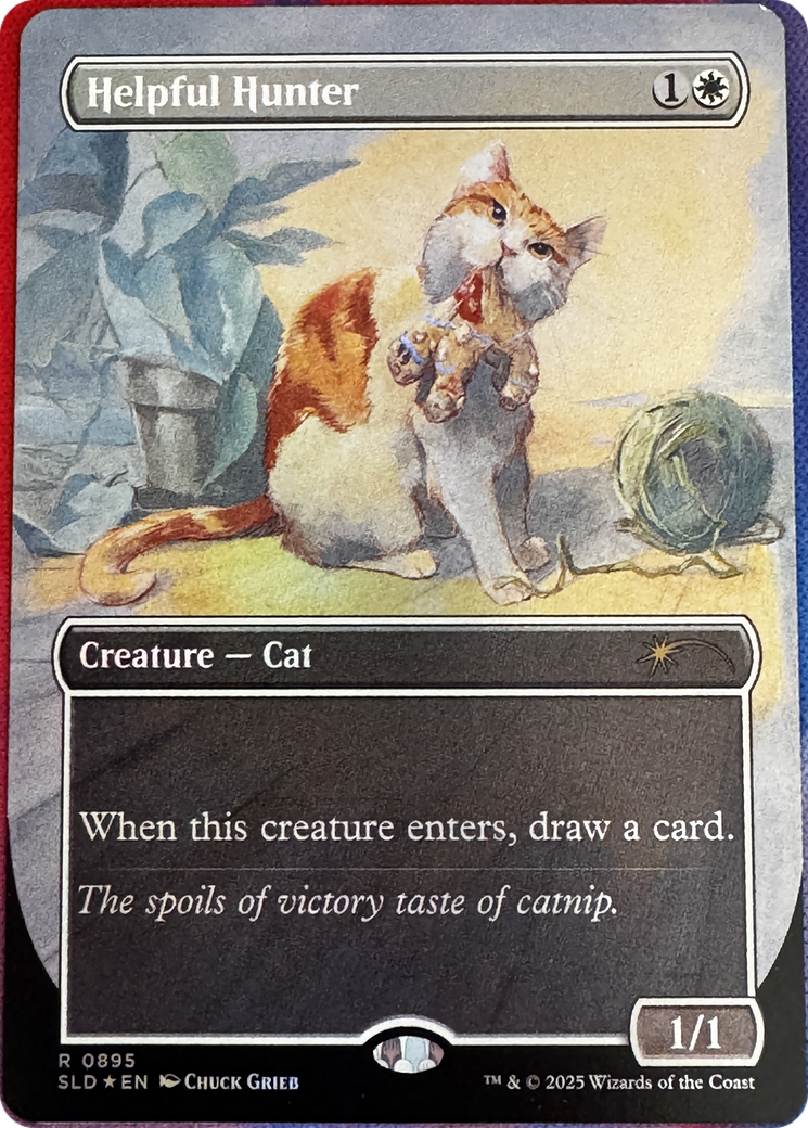 Helpful Hunter (SLD-895) [Secret Lair Drop] (Borderless)