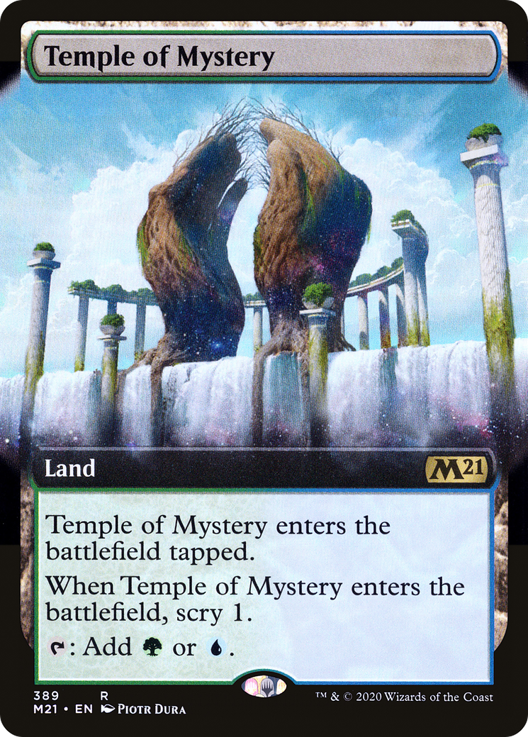 Temple of Mystery (M21-389) [Core Set 2021]: (Extended Art) Foil