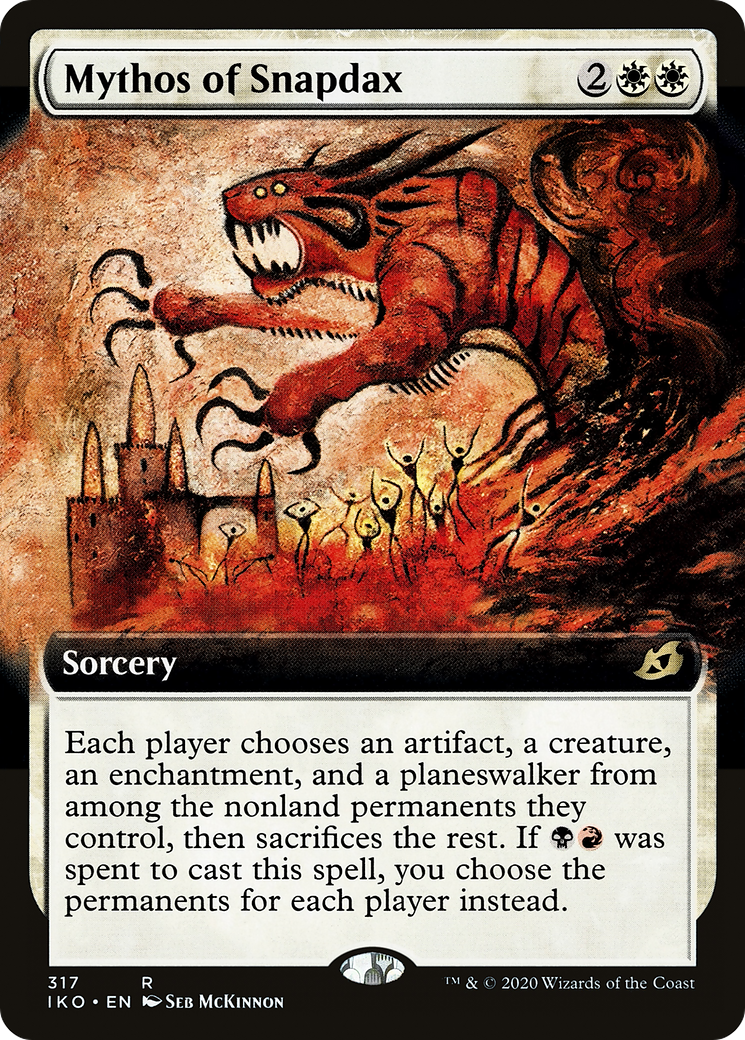 Mythos of Snapdax (Extended Art) (IKO-317) [Ikoria: Lair of Behemoths] Foil