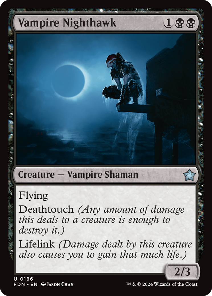 Vampire Nighthawk (FDN-186) [Foundations] Foil