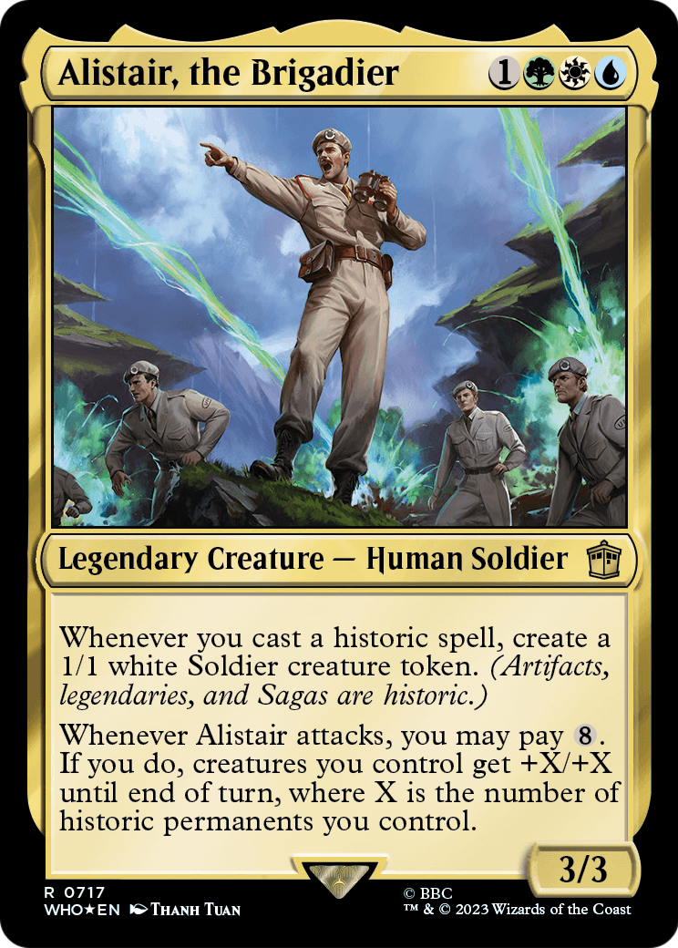 Alistair, the Brigadier (Surge Foil) (WHO-717) [Doctor Who] Foil
