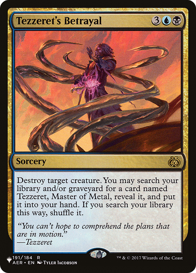 Tezzeret's Betrayal (LIST-AER-191) [The List]