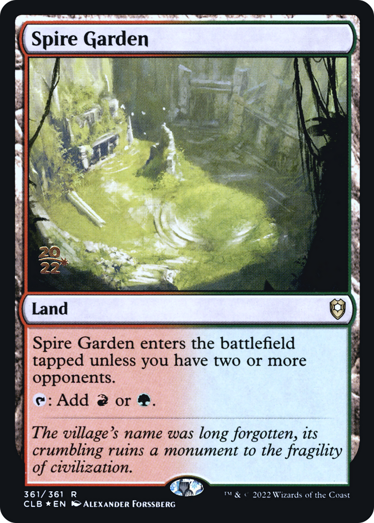 Spire Garden (PRE-361S) [Battle for Baldur's Gate Promos] Foil