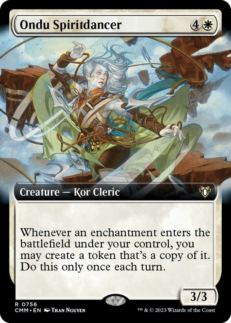 Ondu Spiritdancer (CMM-756) [Commander Masters]: (Extended Art) Foil