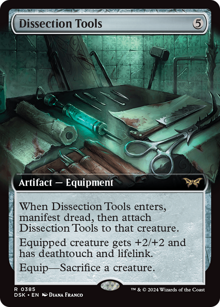 Dissection Tools (DSK-385) [Duskmourn: House of Horror]: (Extended Art) Foil