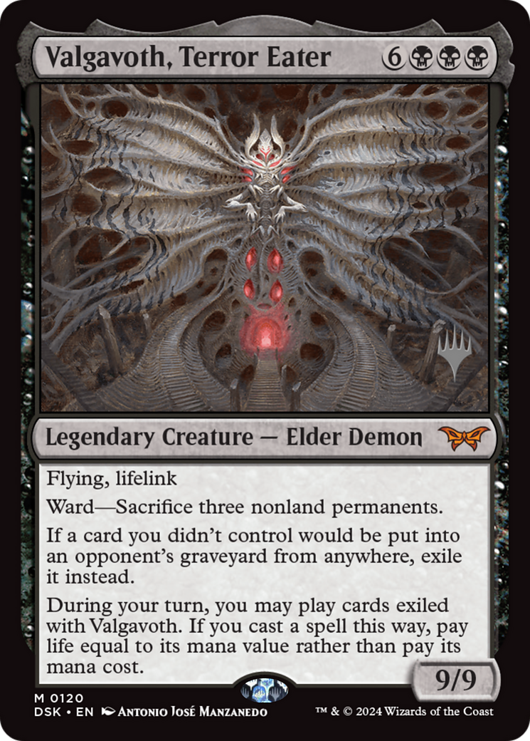 Valgavoth, Terror Eater (PPDSK-120P) [Duskmourn: House of Horror Promos]