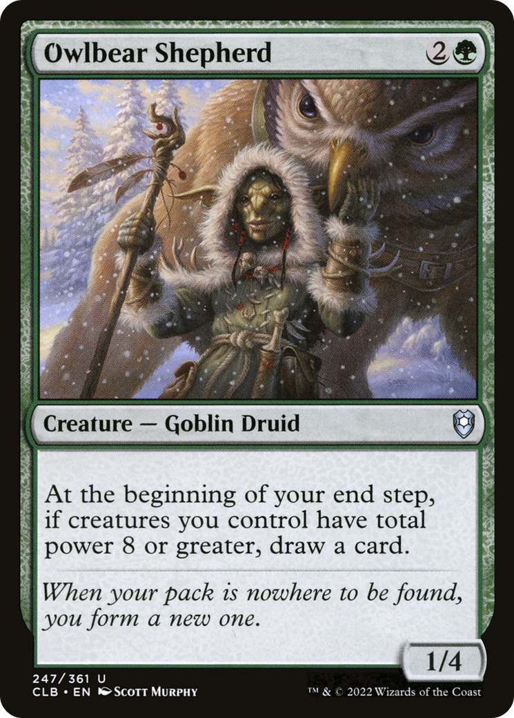 Owlbear Shepherd (CLB-247) [Commander Legends: Battle for Baldur's Gate]