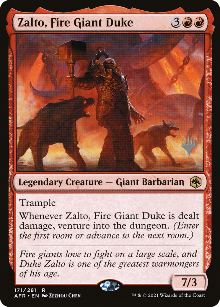 Zalto, Fire Giant Duke (PPAFR-171P) [Promo Pack: Adventures in the Forgotten Realms Promos]