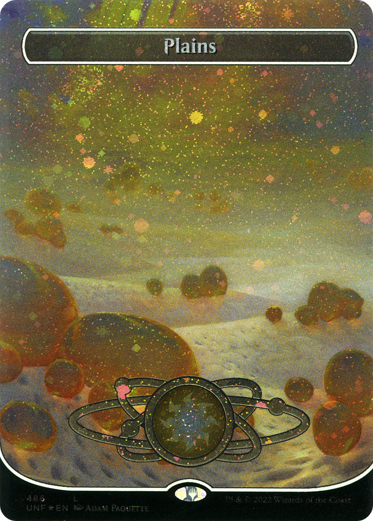 Plains (UNF-486) (Borderless) (Galaxy Foil) [Unfinity] Foil