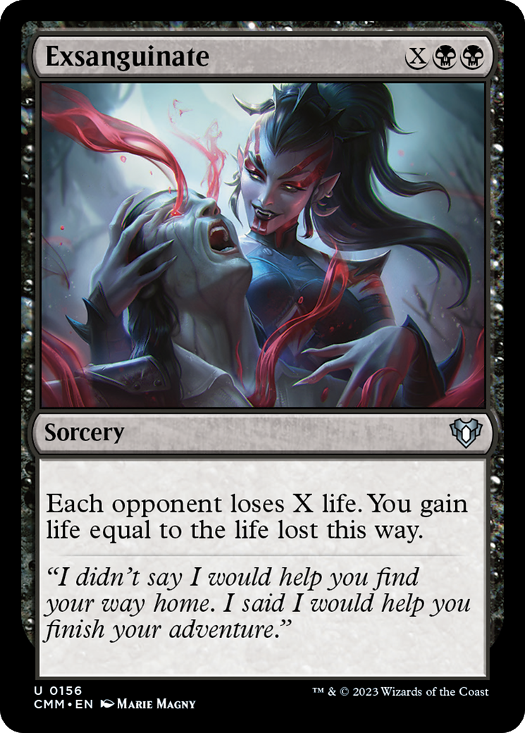 Exsanguinate (CMM-156) [Commander Masters] Foil