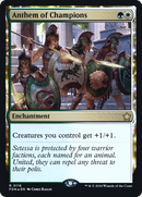 Anthem of Champions (PRE-116S) [Foundations Promos]: (enchantment) Foil