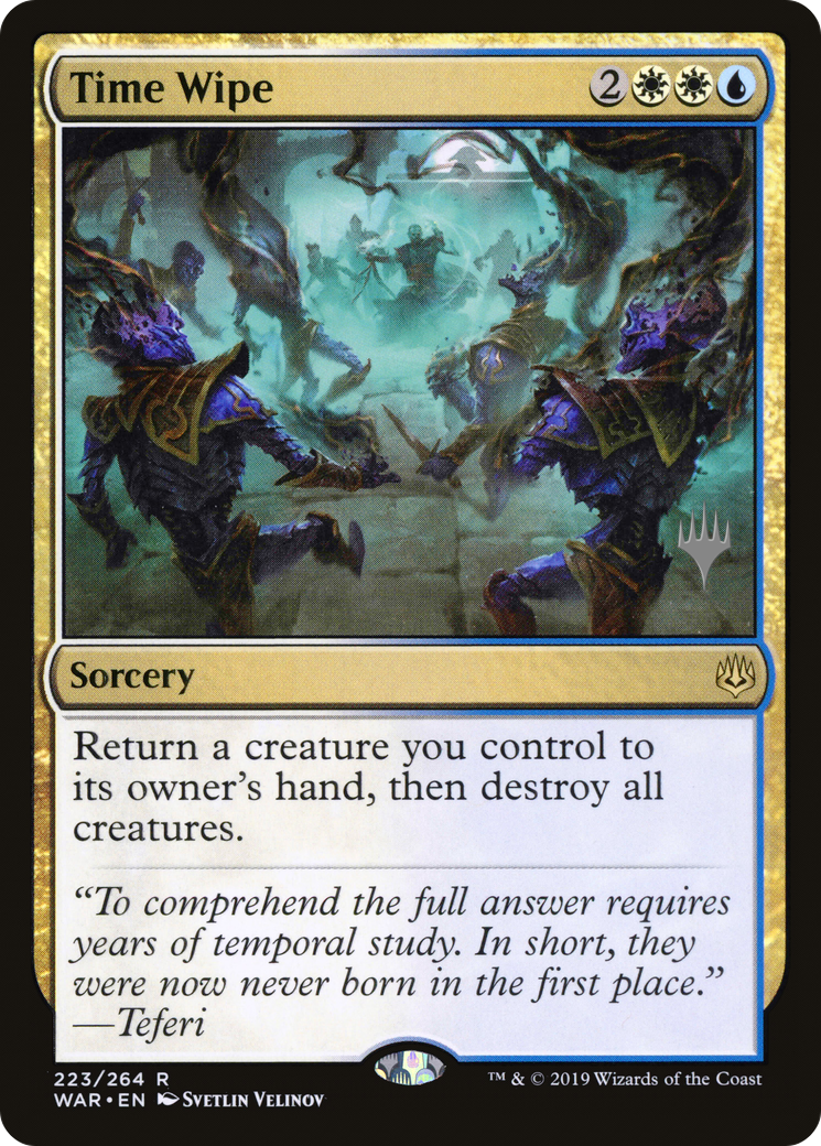 Time Wipe (PPELD-223P) [Promo Pack: War of the Spark Promos]