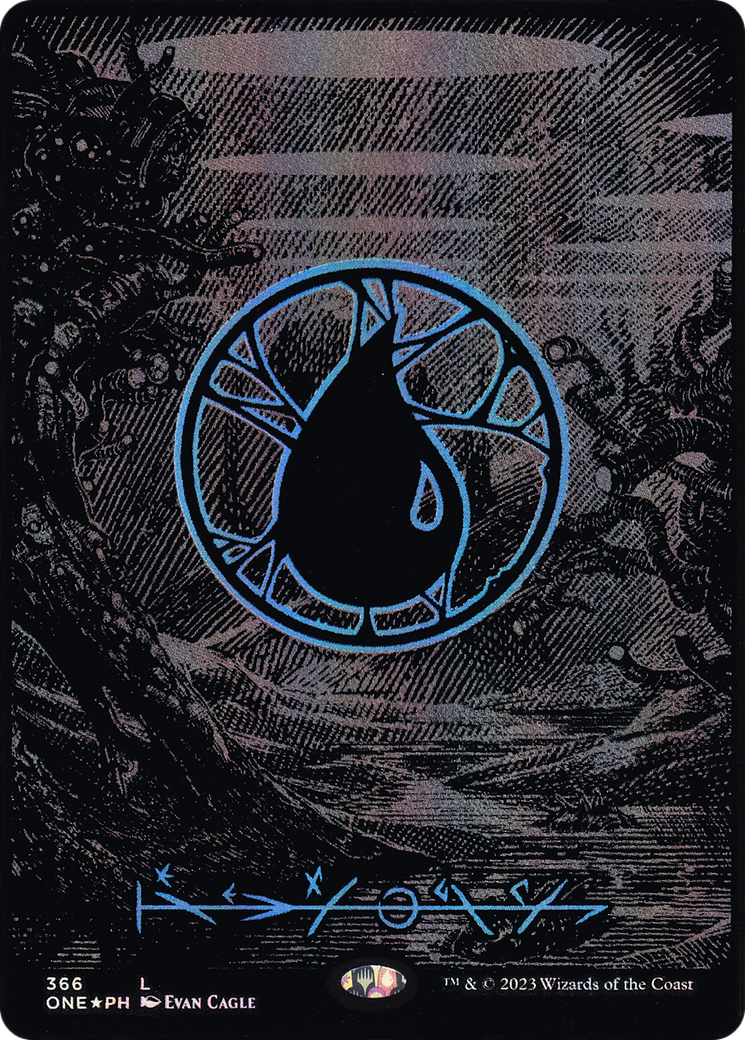 Island (ONE-366) [Phyrexia: All Will Be One] (Borderless) Foil