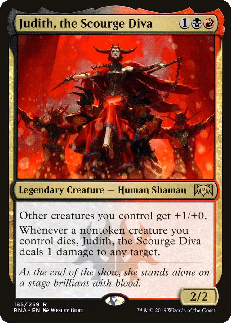 Judith, the Scourge Diva (RNA-185) [Ravnica Allegiance] Foil