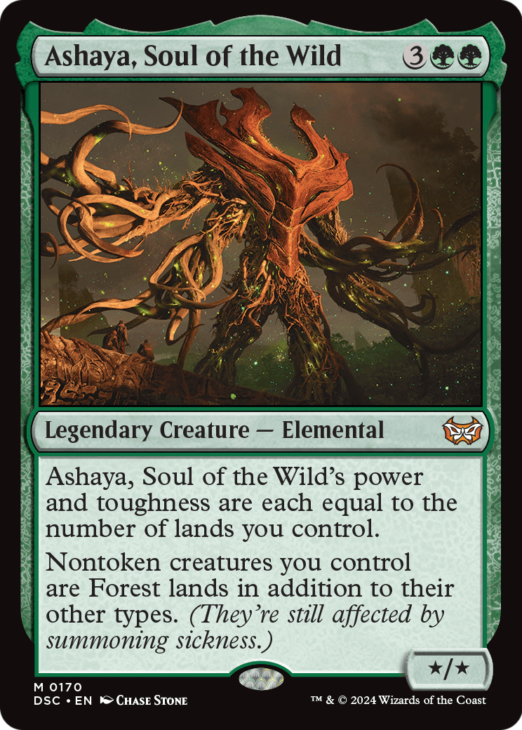 Ashaya, Soul of the Wild (DSC-170) [Duskmourn: House of Horror Commander]