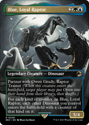 Blue, Loyal Raptor (Borderless) (REX-008) [Jurassic World Collection] Foil