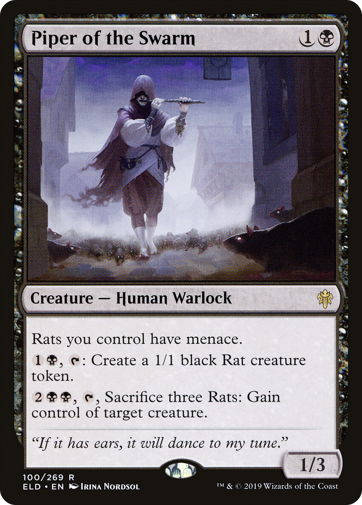 Piper of the Swarm (ELD-100) [Throne of Eldraine] Foil
