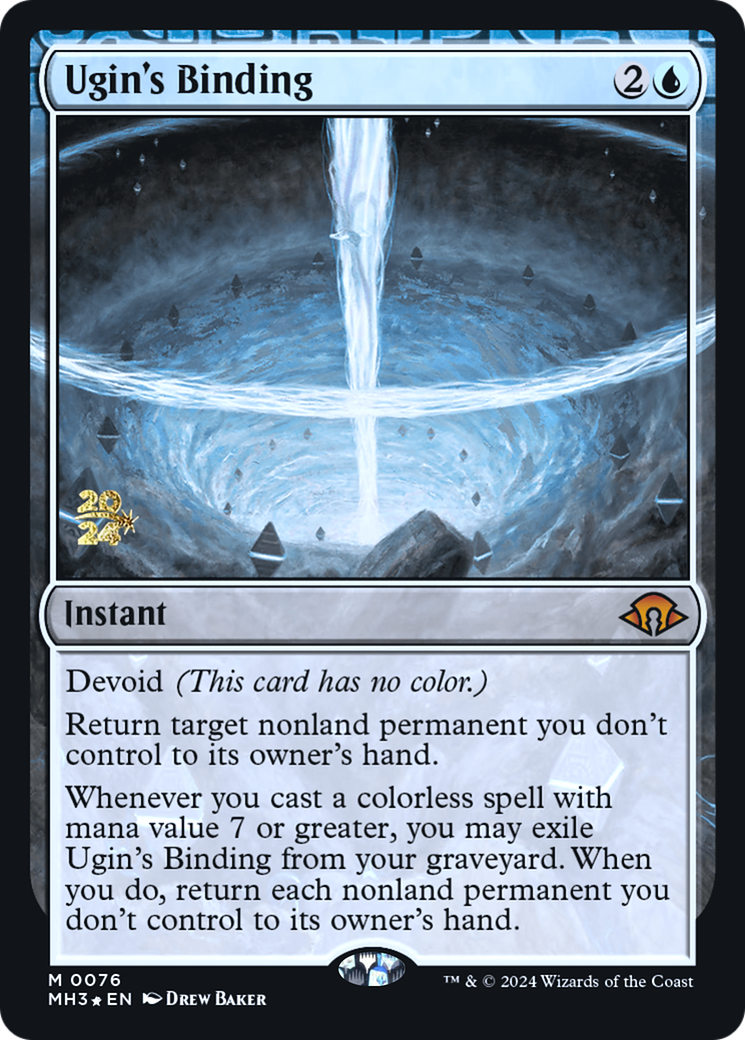 Ugin's Binding (PRE-76S) [Modern Horizons 3 Promos]: (devoid) Foil