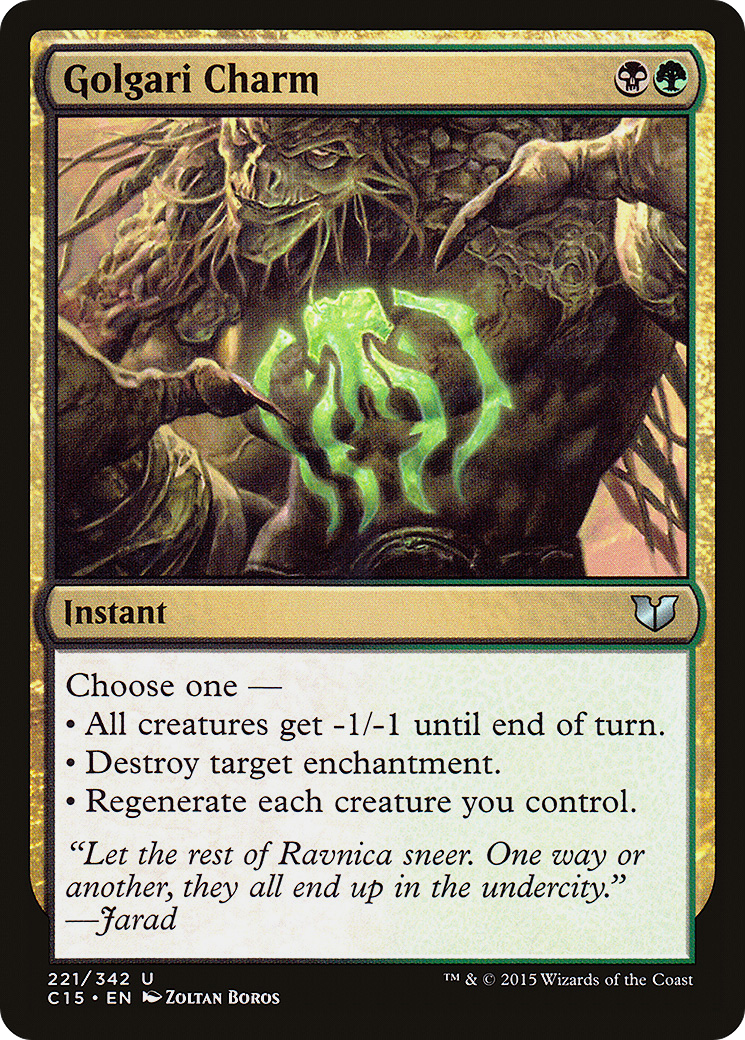 Golgari Charm (C15-221) [Commander 2015]