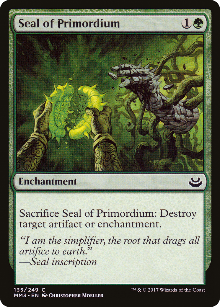 Seal of Primordium (MM3-135) [Modern Masters 2017]