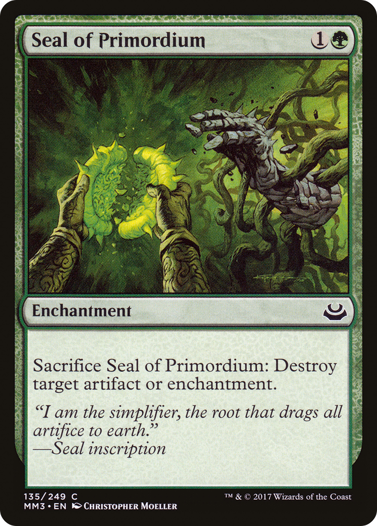 Seal of Primordium (MM3-135) [Modern Masters 2017] Foil