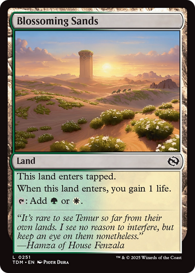Blossoming Sands (TDM-251) [Tarkir: Dragonstorm] Foil