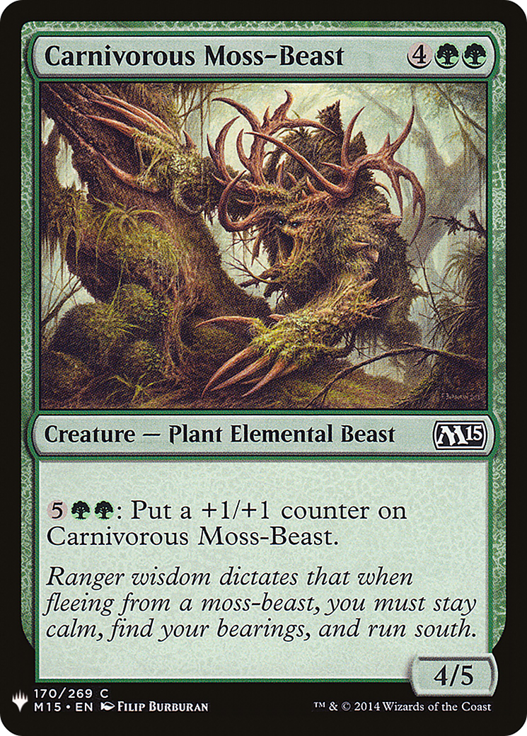 Carnivorous Moss-Beast (LIST-M15-170) [The List]