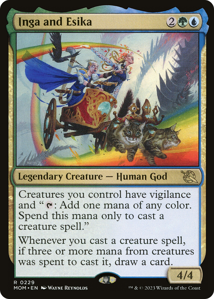 Inga and Esika (MOM-229) [March of the Machine] Foil