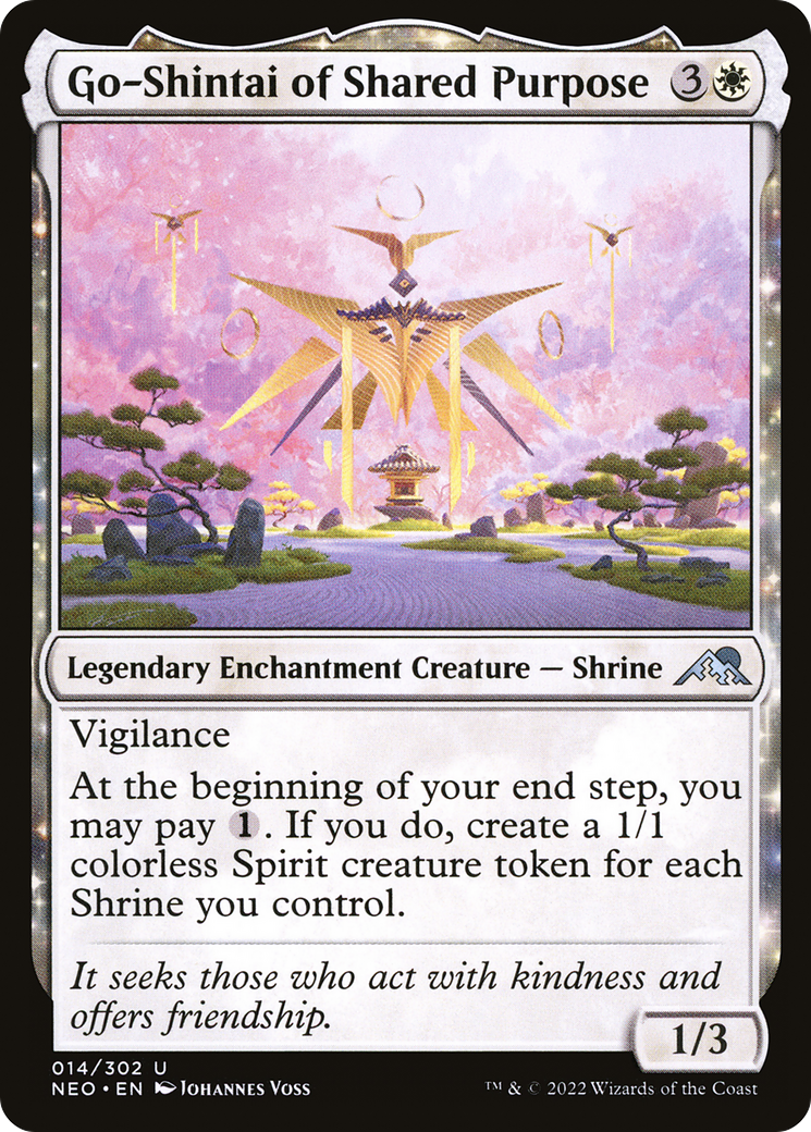 Go-Shintai of Shared Purpose (NEO-014) [Kamigawa: Neon Dynasty] Foil