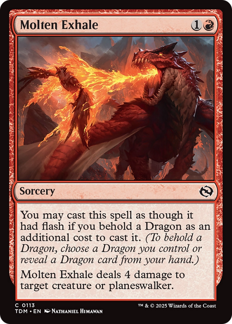 Molten Exhale (TDM-113) [Tarkir: Dragonstorm]
