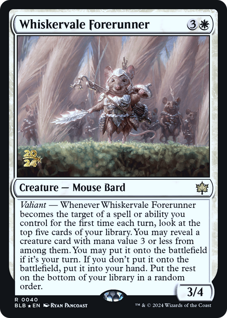 Whiskervale Forerunner (PRE-40S) [Bloomburrow Promos] Foil
