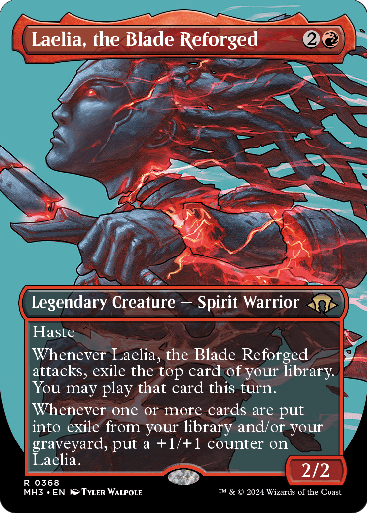 Laelia, the Blade Reforged (Borderless) (MH3-368) [Modern Horizons 3] Foil