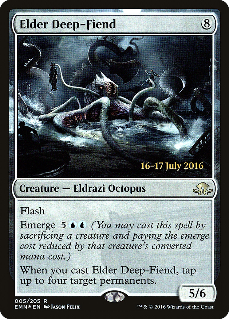Elder Deep-Fiend (PRE-05S) [Eldritch Moon Promos] Foil
