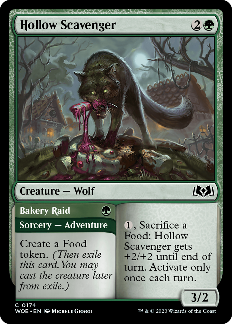 Hollow Scavenger // Bakery Raid (WOE-174) [Wilds of Eldraine]