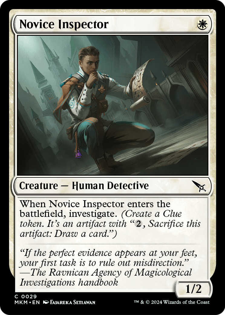 Novice Inspector (MKM-029) [Murders at Karlov Manor] Foil