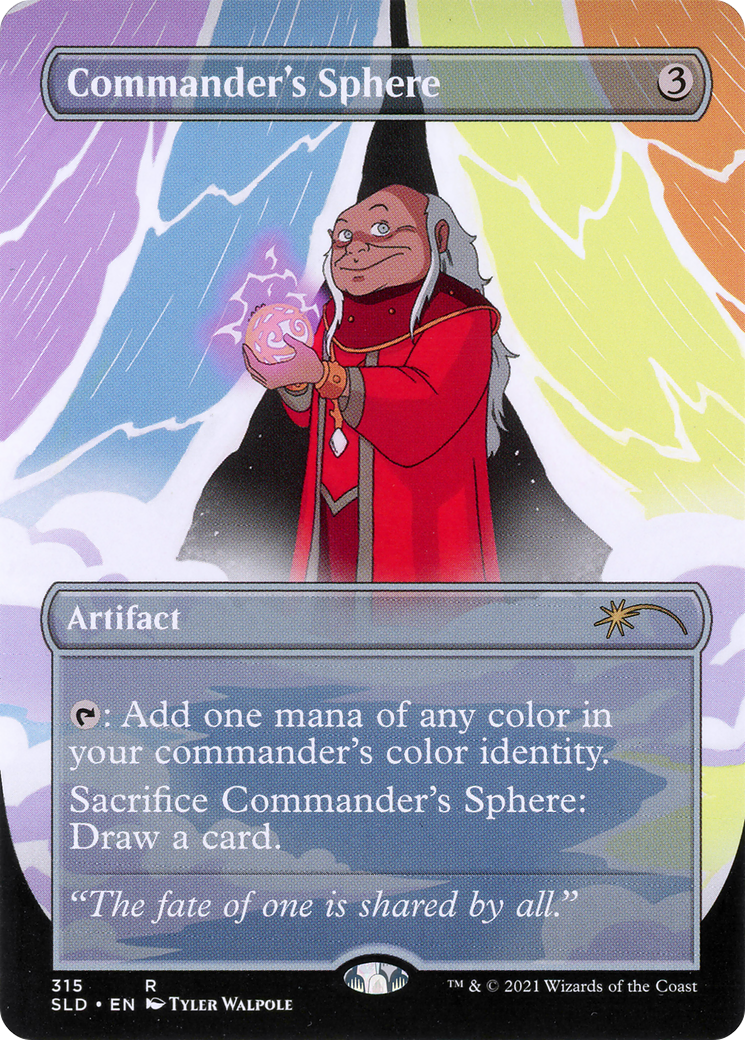 Commander's Sphere (SLD-315) (Borderless) [Secret Lair Drop]