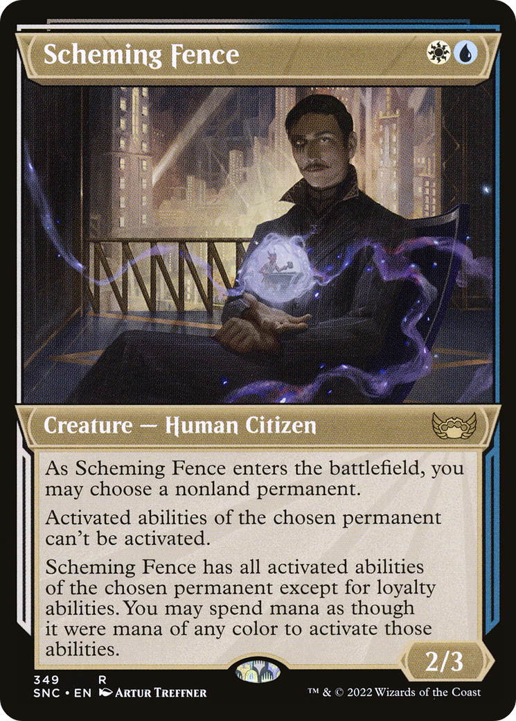 Scheming Fence (Showcase) (SNC-349) [Streets of New Capenna]