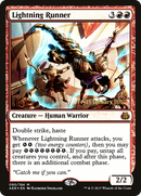 Lightning Runner (PRE-90S) [Aether Revolt Promos] Foil