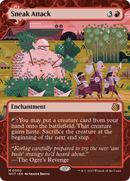 Sneak Attack (WOT-050) [Wilds of Eldraine: Enchanting Tales]: (Showcase) (Borderless) Foil