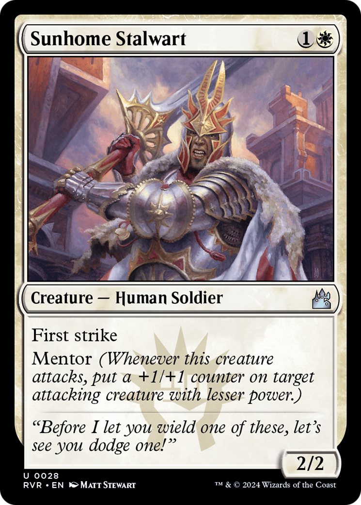 Sunhome Stalwart (RVR-028) [Ravnica Remastered]