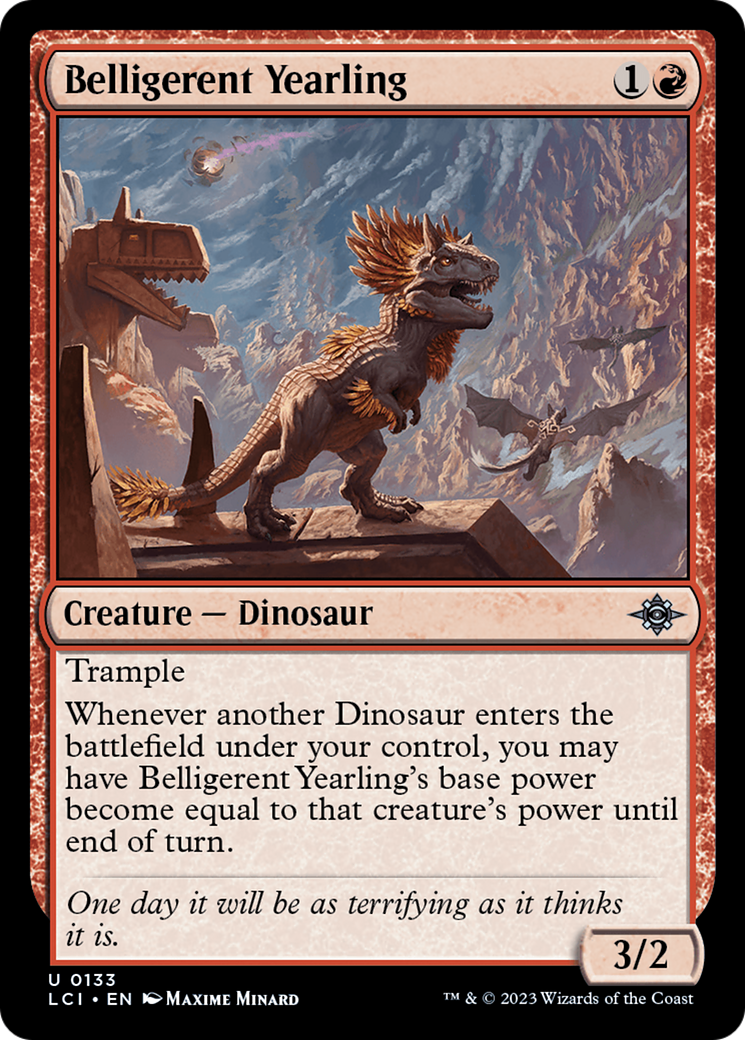 Belligerent Yearling (LCI-133) [The Lost Caverns of Ixalan]
