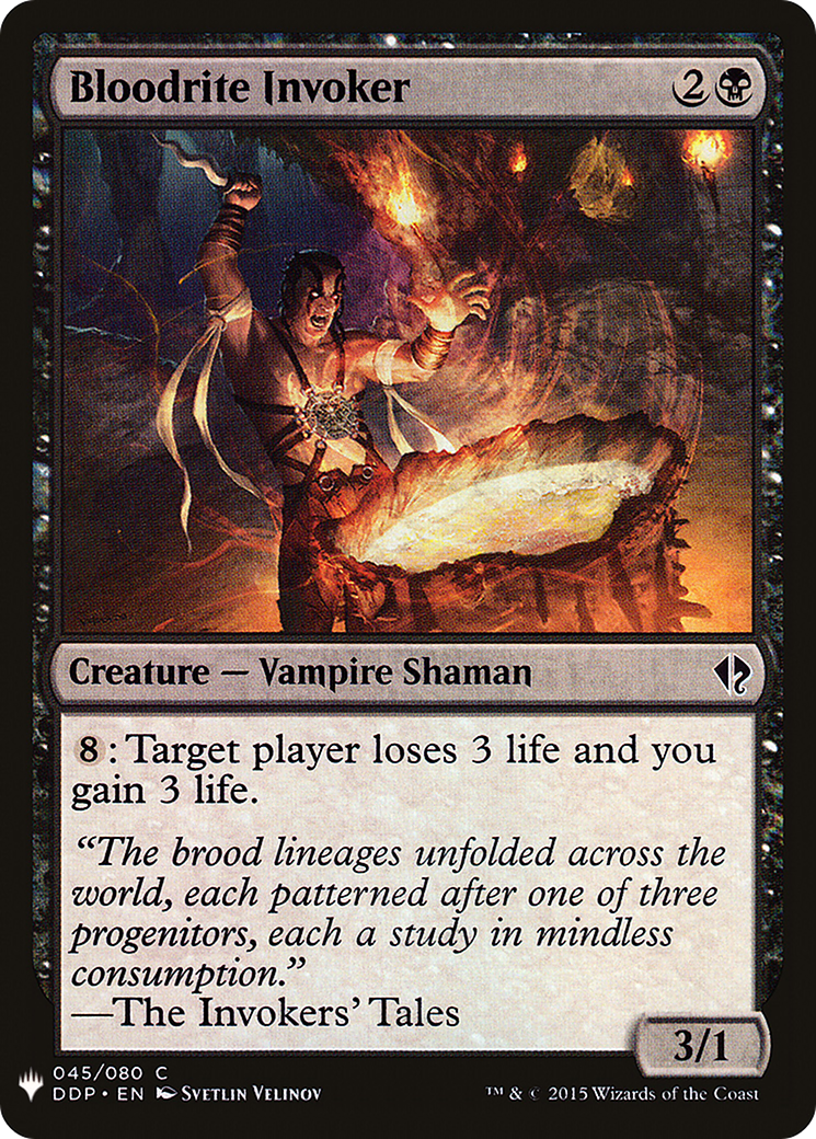 Bloodrite Invoker (LIST-DDP-45) [The List]