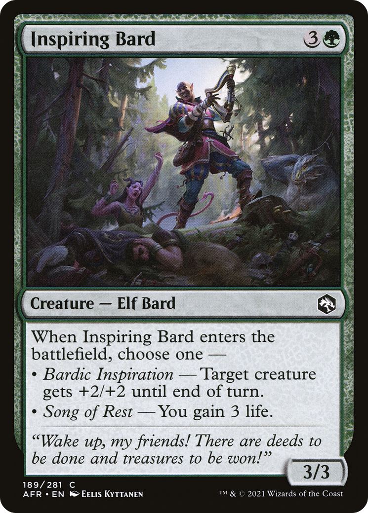 Inspiring Bard (AFR-189) [Adventures in the Forgotten Realms]