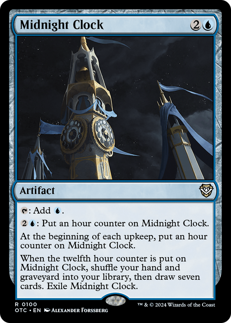 Midnight Clock (OTC-100) [Outlaws of Thunder Junction Commander]